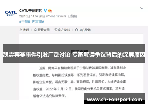 魏震禁赛事件引发广泛讨论 专家解读争议背后的深层原因